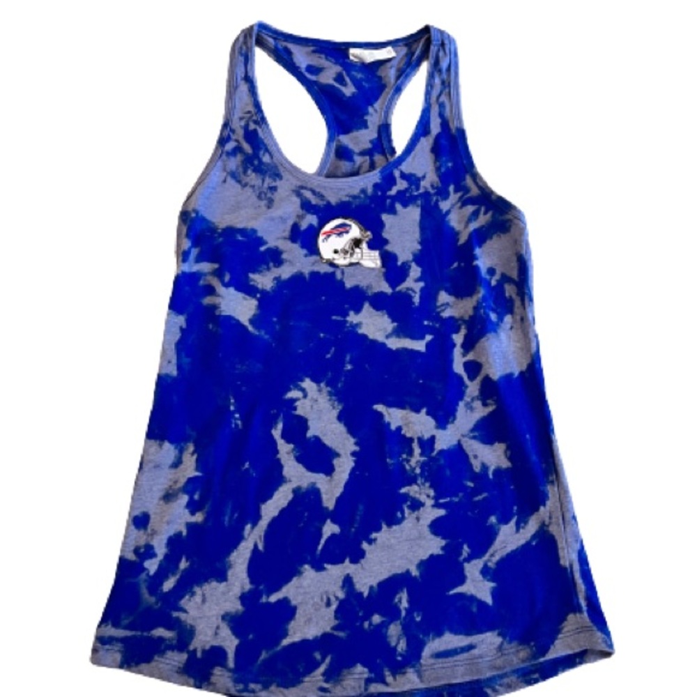 Blue Tie-Dye Women's Tank Top